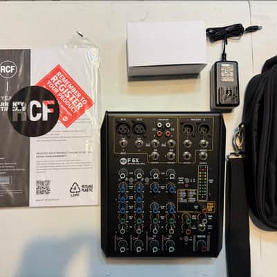 RCF F6X 6-Channel Multi-FX Analog PA Live Sound Mixing Console with Case image 3