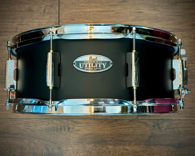 Pearl 5.5x14" Modern Utility Maple Snare Drum - Satin Black image 1