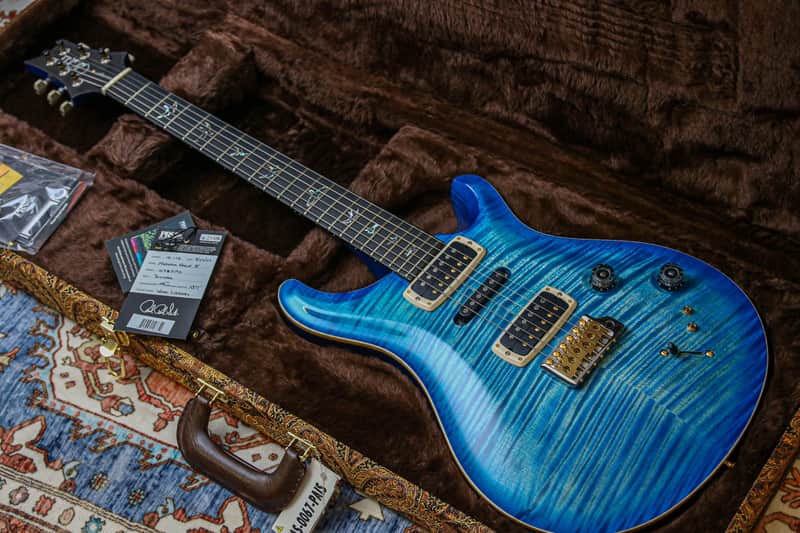 PRS USA Paul Reed Smith Modern Eagle V Wood Library "Faded Blue Burst + Ebony" (2025) image 1