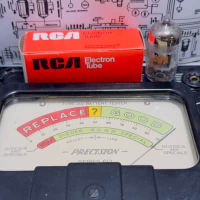 RCA 6201 (GE Made) 12AT7WA 5x Tubes - 1979 NOS Factory Matched Set - Military Spec ECC81 image 13