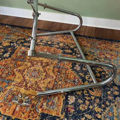 North Rare Drums Rack Sled Style Sleigh Vintage Original W/ 4 Tom Arms image 6