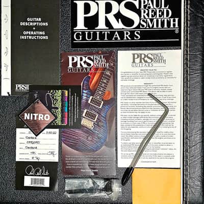 PRS (Mint) Santana Retro (One Piece Top) Quilted Maple 10-top 2022 - Charcoal Blue Burst image 22