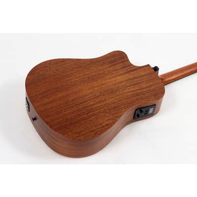 Lag Guitars Tramontane HyVibe THV10DCE Dreadnought Acoustic-Electric Smart Guitar Regular Natural image 4