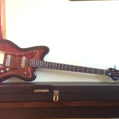 Vintage Silvertone 1443 Bass Danelectro Hornet + Original Case image 9