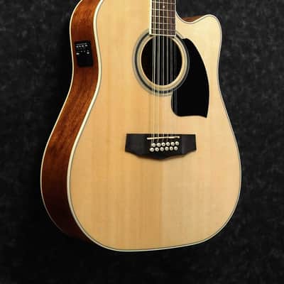 Ibanez PF1512ECE-NT PF Performance Acoustic Guitar 12-String - Natural High Gloss image 5