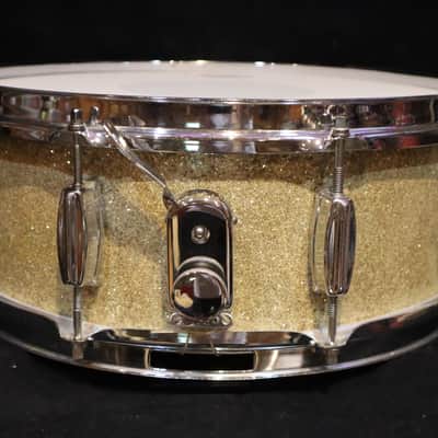 MIJ "Tele-Star" Champagne Sparkle 8-Lug Snare Drum image 2