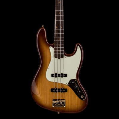 Fender 75th Anniversary Commemorative Jazz Bass (2021) - 2-Color Bourbon Burst #42694 with Original Hard Case image 3