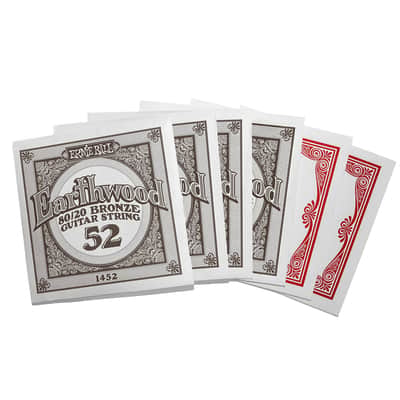 Ernie Ball Light Earthwood 80/20 Bronze Acoustic Guitar Strings 11-52 Gauge image 2