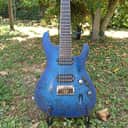 Ibanez S7721PB-SBF S Standard 700 Series HSH Poplar Burl Top 7-String Electric Guitar w/ Fixed Bridg