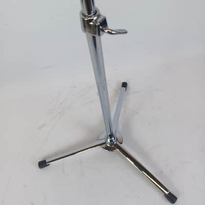 Premier#304 LokFast Flush Base Cymbal Stand Vintage Early60s Chrome Flat England image 3