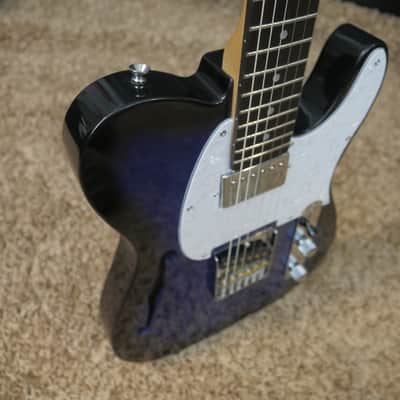 Video! Glarry GTL Semi-Hollow T-Style Electric Guitar w/ Case + Gig Bag image 24