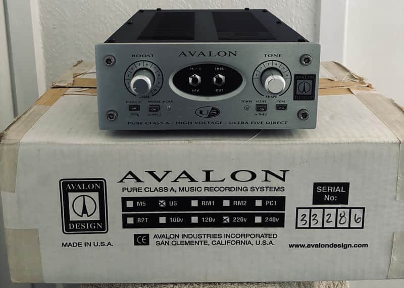 Avalon U5 Direct Box / Instrument Preamplifier 2010s - Silver image 1