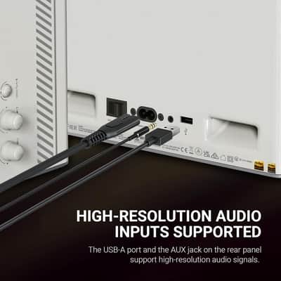 Edifier QD35 Tabletop Bluetooth Speakers, Splendid Light Effects, White image 3