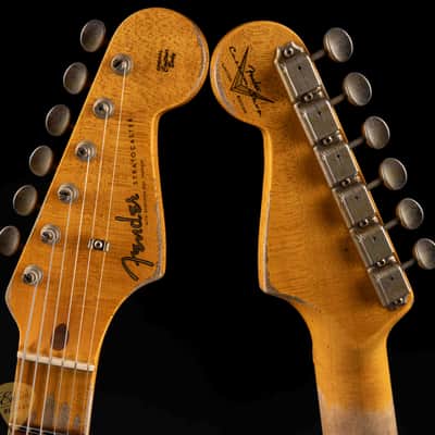 2024 - Fender Custom Shop Limited Edition Red Hot Stratocaster Super Heavy Relic - Faded Aged Chocolate 3-Tone Sunburst image 7