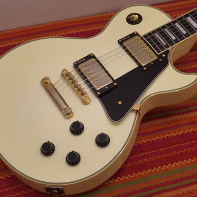 Burny Les Paul Custom Super Grade Vintage White MIJ Made in Japan CIJ image 3