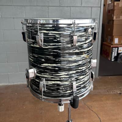 Vintage RARE Ringo 60's Ludwig Classic Maple 14x14" Floor Tom in Black Oyster image 7