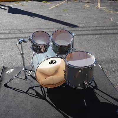 DW Design Series Steel Gray  Lacquer 4pc Maple Shell Pack |Drum City Store Demo image 6