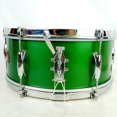 Gretsch 5.5x14" Green Metallic Lacquer 3Ply Maple Dixieland Snare Drum 50s RB BK image 3
