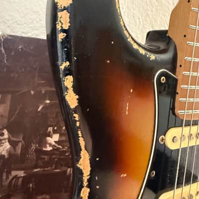 MJT Custom 1 Piece Alder Stratocaster with LH VegaTrem and Texas Specials image 9