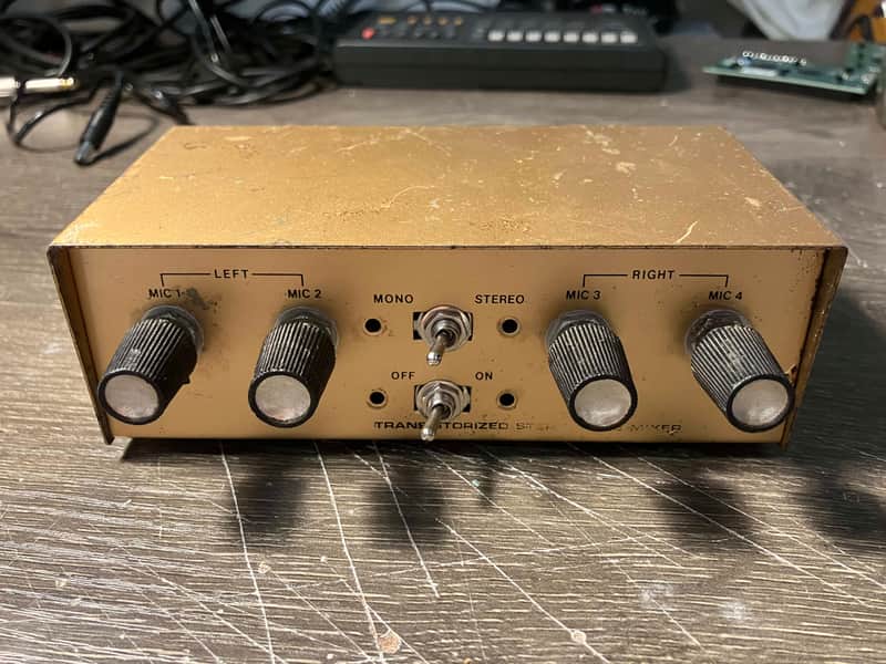 rare 1960s Monarch Transistorized Stereo Microphone Mixer - Compact vintage rare mixer image 1