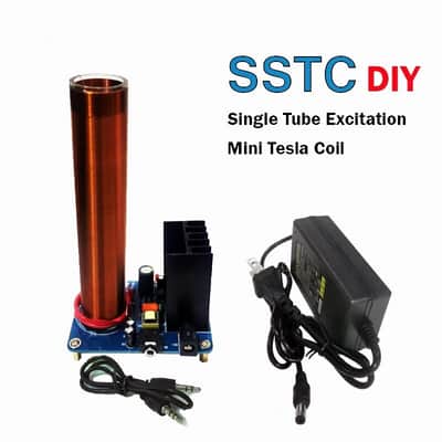 DIY Solid State Tesla Coil Plasma Speaker Audio Reactive Lightning Music Device image 6