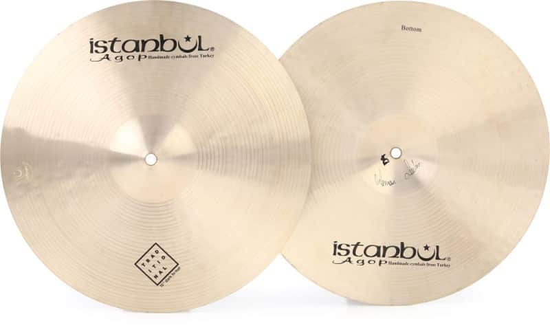 Istanbul Agop Traditional Dark Hi-hat Cymbals - 15 inches image 1