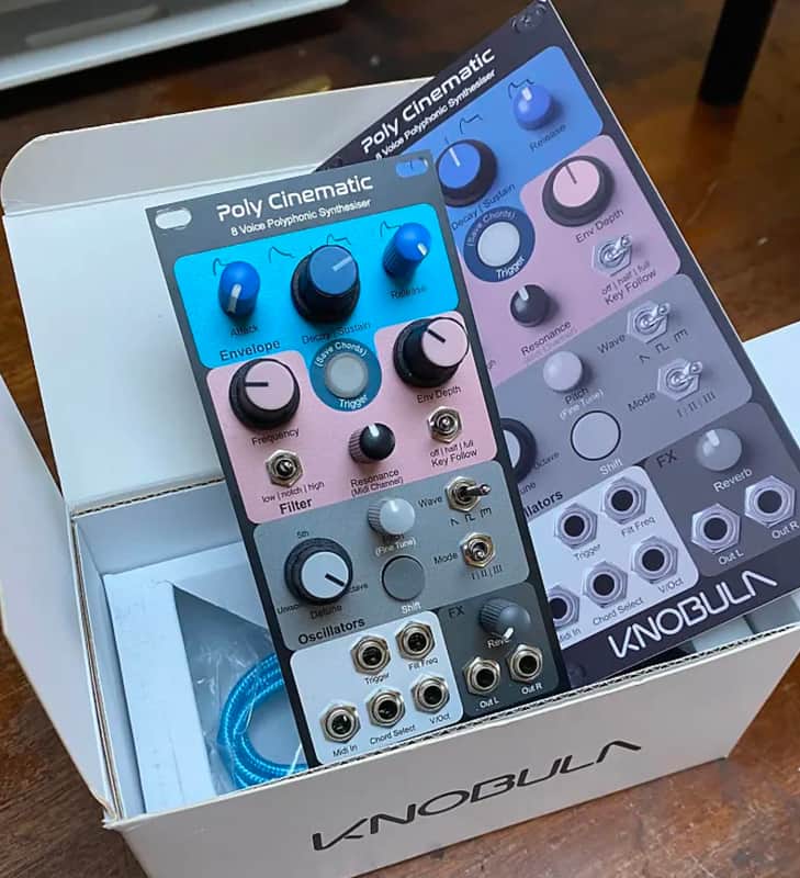 Knobula Poly Cinematic 8-Voice Polyphonic Synthesizer Eurorack Module 2022 - Present - Multi-Color image 1