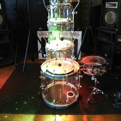 Crush Acrylic Drum Kit 7-Piece Clear Acrylic image 2
