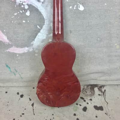 Vintage Maccaferri Islander Ukulele Red MOTS-Plastic 1960's White Poor Condition image 4