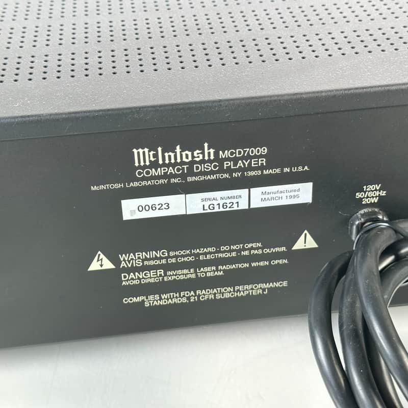 McIntosh MCD-7009 CD Player w/ Remote | Reverb