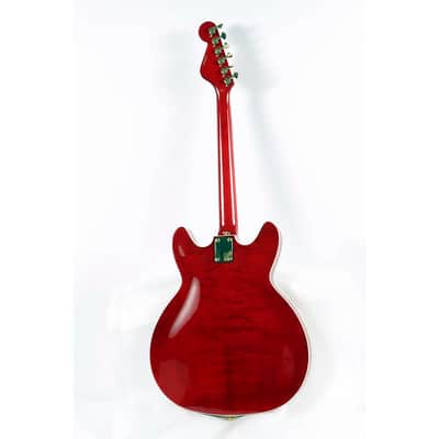 Hagstrom '67 Viking II Hollowbody Electric Guitar Regular Transparent Wild Cherry image 2