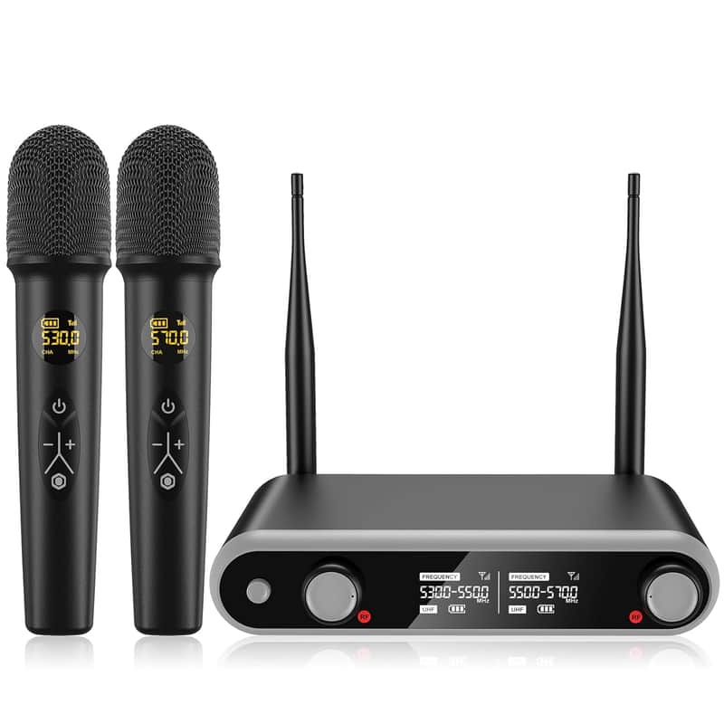 Wireless Microphone System Karaoke Machine - Rechargeable | Reverb