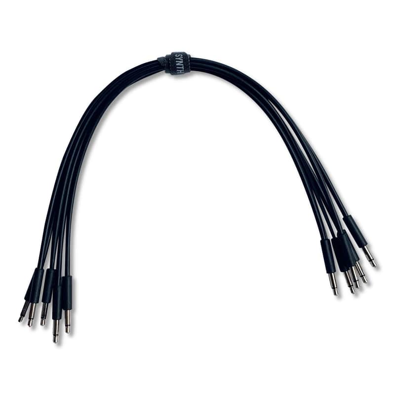 Super-Slim Eurorack Patch Cables (5 pack)-500cm / Black image 1