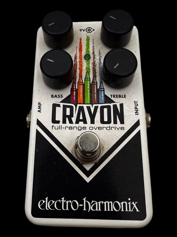 Electro-Harmonix Crayon 69 Full-Range Overdrive 2015 - Present - White with Vertical Crayons X5166 image 1
