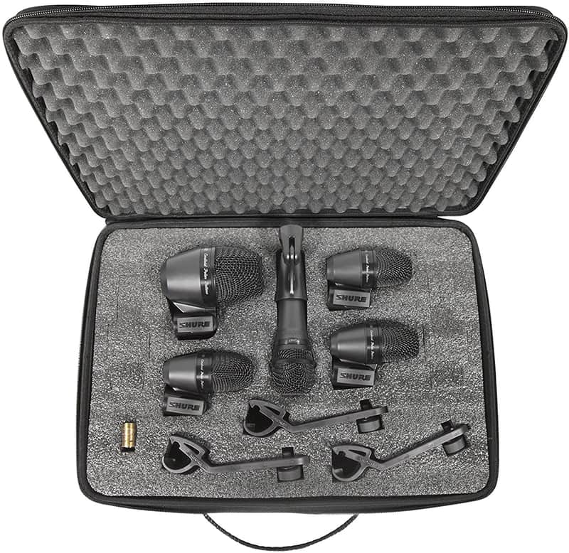 Shure PG ALTA 5-Piece Drum Microphone Kit for Performing and Recording Drummers - Includes Mics, Mounts and Cables with options for Kick Drum, Snare and Tom (PGADRUMKIT5) image 1