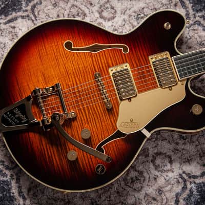 Gretsch Broadkaster® LX Figured Center Block with String-Thru Bigsby® - Havana Burst image 21