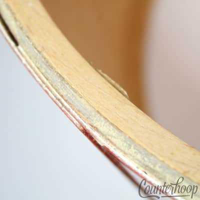 Ludwig 9x13"Tom Drum Shell Vintage 70s 3Ply Maple/Mahogany Red Glass Glitter USA image 9