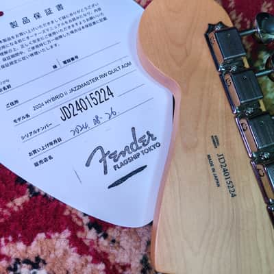 2024 Fender Japan Hybrid II Jazzmaster QMT Collection 2024 - Quilt Aquamarine, Limited Edition, Full Set, MIJ JD24 image 4