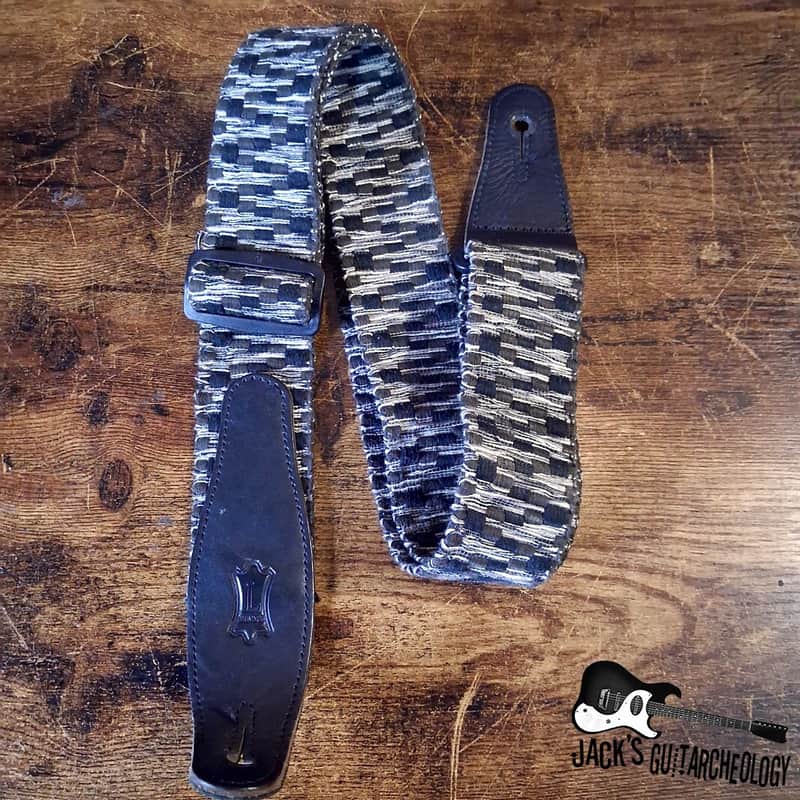 Levy's Leathers Woven/Poly Guitar Strap *USED* (2010s - Black/Grey) image 1