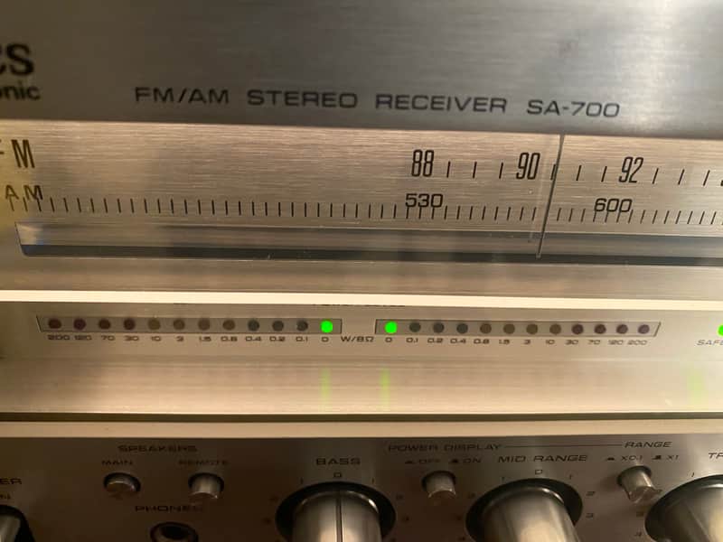 Récepteur Stéréo Technics SA-700 – FM/AM – Vintage Japon – POUR PIÈCES / EN PANNE