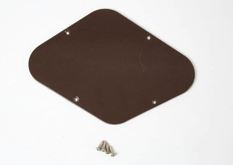 1986 Gibson Les Paul Brown Cavity Back Cover w/Original Screws USA 1980s image 1