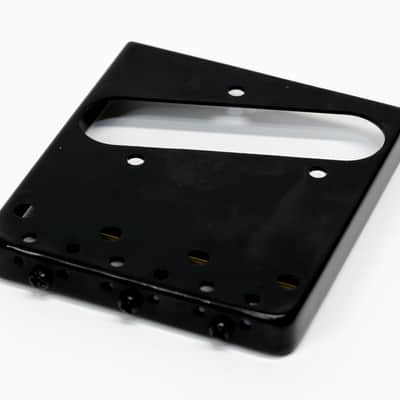Wilkinson WTB Ashtray Bridge Tele Style w/Compensated Brass Saddles 2020 Black image 4