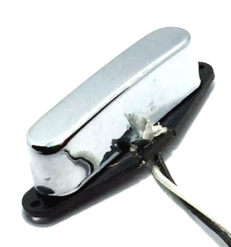 Dragonfire Tele Noiseless Neck Pickup, Single Telecaster Performance, Chrome Covered Neck image 1