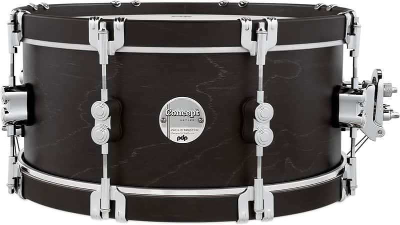 PDP by DW Concept Classic 14" Snare Drum - Ebony w/ Ebony Wood Hoops image 1