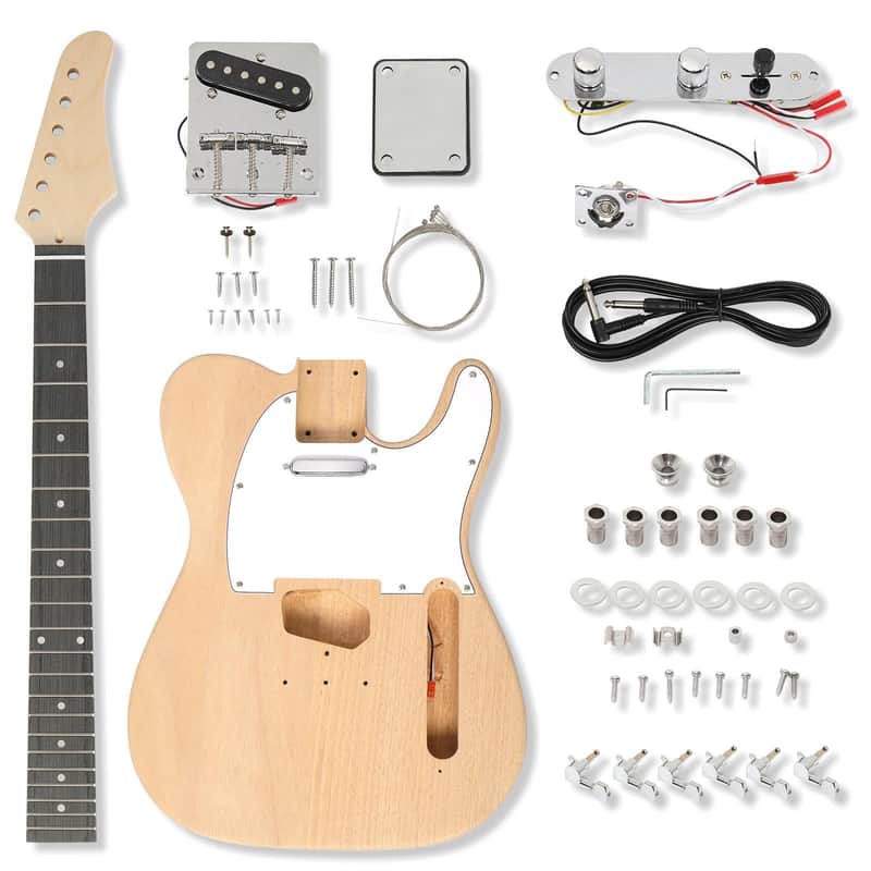 DIY Telecaster Style Electric Guitar Kit, Mahogany image 1
