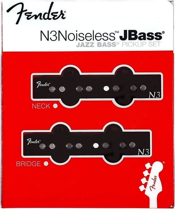 Fender 099-3117-000 N3 Noiseless Jazz Bass Pickup Set image 2