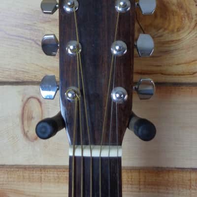 Used 1980s Sigma DM3M Dreadnought Acoustic Guitar Mahogany w/Chipboard Case image 7