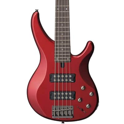 Yamaha Yamaha TRBX305 5-String Bass Guitar Candy Apple Red image 1