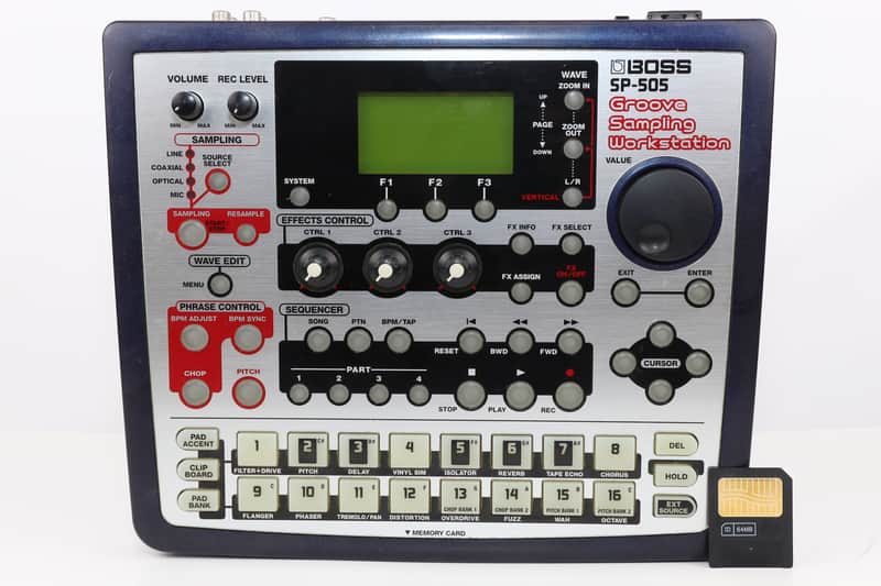 Repaired BOSS SP-505 Groove Sampling Workstation Sampler w/ Smart Media 64MB image 1