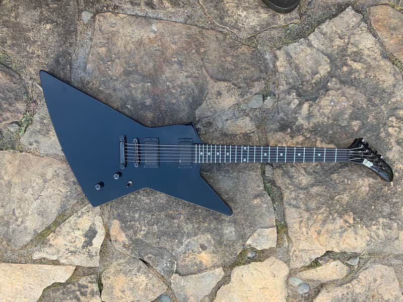 ESP MX250 Explorer 1993 Black NOS condition bell truss rod Metallica Hetfield model image 1